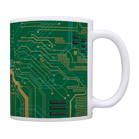 ThisWear Computer Geek Printed Circuit Board Computer Scientist Programmer Coffee Mug