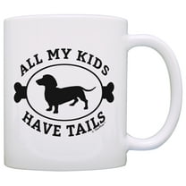 ThisWear Dachshund Gifts for Women All My Kids Have Tails Weiner Dog Dachshund Themed Gifts Dog Dachshund Lover 11 ounce Coffee Mug