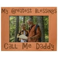 thumbnail image 1 of ThisWear Dad Father's Day Gift Blessings Call Me Daddy Natural Wood Engraved 5x7 Landscape Picture Frame Wood, 1 of 6