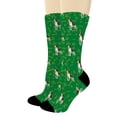 thumbnail image 1 of ThisWear Dog Gifts Beagle Socks for Men Women Dog Themed Socks Dog Accessories 1-Pair Green Crew Socks, 1 of 5