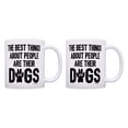 thumbnail image 1 of ThisWear Dog Mug Set The Best Thing About People Are Their Dogs Gifts 11 ounce 2 Pack Coffee Mugs, 1 of 4