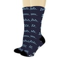 thumbnail image 1 of ThisWear Dry Humor Gifts Not Sleeping I'm just Resting My Eyes Funny Message Sock 1-Pair Novelty Crew Socks, 1 of 5