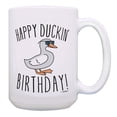 thumbnail image 1 of ThisWear Duck Birthday Favors Happy Duckin Birthday Duck Theme Birthday Mug 15oz Coffee Mug, 1 of 4