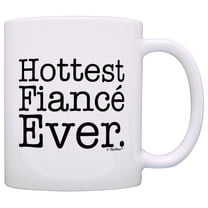 ThisWear Engagement Gifts Hottest Fiance Ever Funny Newly Engaged 11 ounce Coffee Mug