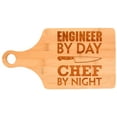 thumbnail image 1 of ThisWear Engineering Gift Engineer By Day Chef By Night STEM Math Paddle Shaped Bamboo Cutting Board, 1 of 2