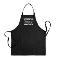 thumbnail image 1 of ThisWear Everything is Better in Gigi's Kitchen Apron for Crafting Two Pocket Apron Black, 1 of 7