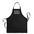thumbnail image 1 of ThisWear Everything is Better in Grandma's Kitchen Apron for Kitchen Two Pocket Apron Black, 1 of 7