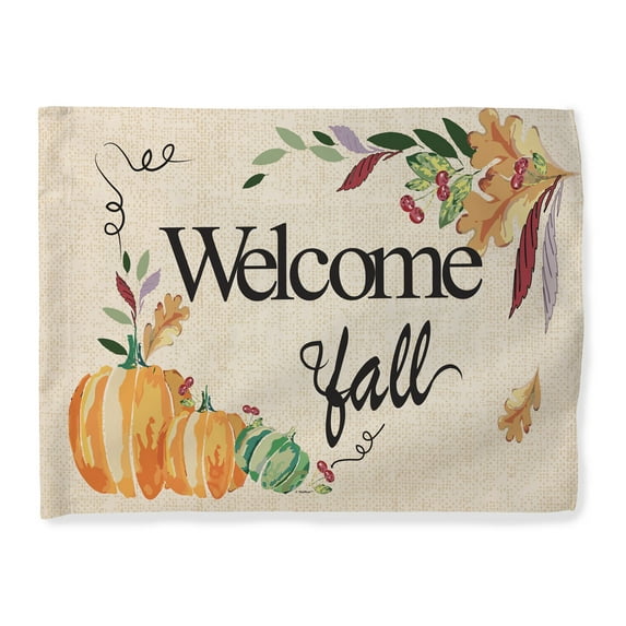 ThisWear Fall Decorations Welcome Fall Flag Fall Season Decor Pumpkin ...