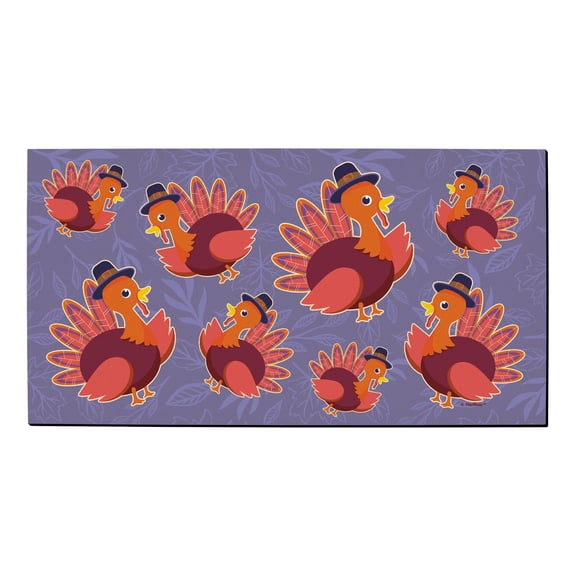 ThisWear Fall Decorations for Home Thanksgiving Turkey Pilgrim Doormat Fall