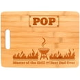 thumbnail image 1 of ThisWear Father Son Gifts Pop Master of the Grill and Best Dad Ever Grill Gifts for Men Dad Gifts Pop Gifts for Grandpa Grilling Gifts Big Rectangle Bamboo Cutting Board, 1 of 2