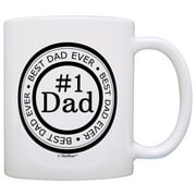 ThisWear Fathers Day Gift Best Dad Ever Number 1 Dad Gift Ideas Birthday 11 ounce Coffee Mug