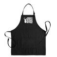 thumbnail image 1 of ThisWear Father's Day Gift for Grandpa Best Buckin Grandpa Ever Two Pocket Apron Black, 1 of 7