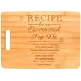 thumbnail image 1 of ThisWear Fathers Day Gifts Recipe for an Exceptional Dad Cutting Board Big Rectangle Bamboo Cutting Board, 1 of 2