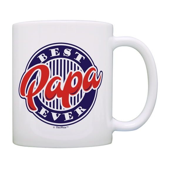ThisWear Fathers Day Mug Best Papa Ever Mug Father Mug Ideas Papa Mug for Grandpa Coffee Mug