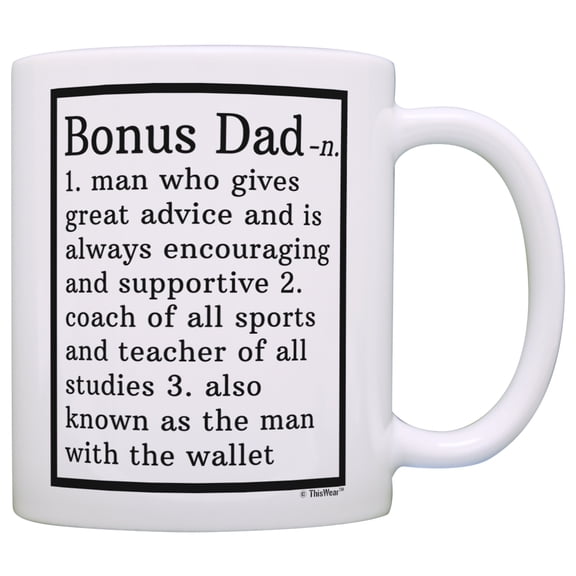 ThisWear Fathers Day for Step Dad Step Dad Definition Perfect for Step Dad Coffee Mug