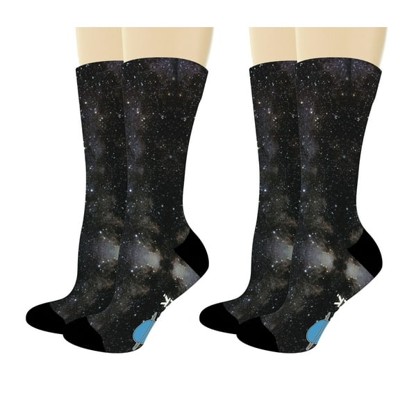 ThisWear Funny Anniversary Socks I Love You to Uranus Science Socks Nerdy Socks 2-Pair Novelty Crew Socks