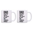 thumbnail image 1 of ThisWear Funny Dad Mugs Dad Always Be Your Financial Burden Dad Son 11 ounce 2 Pack Coffee Mugs, 1 of 4