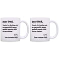 thumbnail image 1 of ThisWear Funny Dad Mugs Dear Dad Thanks for Putting Up with Bratty Sibling 11 ounce 2 Pack Coffee Mugs, 1 of 4