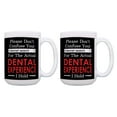 thumbnail image 1 of ThisWear Funny Dentist Cup Set Your Internet Search Dentist Mugs 2 Pack 15oz Coffee Mugs, 1 of 4