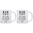 thumbnail image 1 of ThisWear Funny Mom Mugs Mothers Day Gifts Mom You've Been Something Like a Mother to Me Mom Birthday Gift 11 ounce 2 Pack Coffee Mugs, 1 of 4