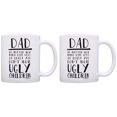 thumbnail image 1 of ThisWear Funny Mug for Dad At Least You Don't Have Ugly Children Dad Mug 11 ounce 2 Pack Coffee Mugs, 1 of 4