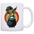 thumbnail image 1 of ThisWear Funny St Patricks Day Gifts Dabbing Leprechaun Luck of the Irish St Pattys Day Gag 11 ounce Coffee Mug, 1 of 4