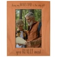 thumbnail image 1 of ThisWear Gift For Pop-Pop Being My Pop-Pop Is The Only Gift You Really Need Wood Engraved Portrait 5x7 Photo Frame, 1 of 7