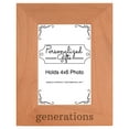 thumbnail image 1 of ThisWear Gift for Grandma Grandpa Generations Family Wood Laser 4x6 Portrait Picture Frame, 1 of 2