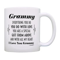ThisWear Gifts for Grammy Gifts for Grandma Grammy You Are A Special Gift From Above Poem 11oz Ceramic Coffee Mug Grammy
