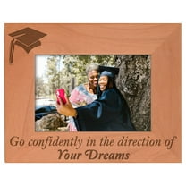 Gifts For All By Rachel Olevia Graduation Gift Graduating Senior Quote Grad Natural Wood Engraved 4x6 Landscape Picture Frame Wood