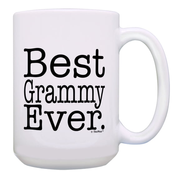 ThisWear Grammy Cup Best Grammy Ever Grammy Birthday Gifts Best Grammy Present 15oz Coffee Mug