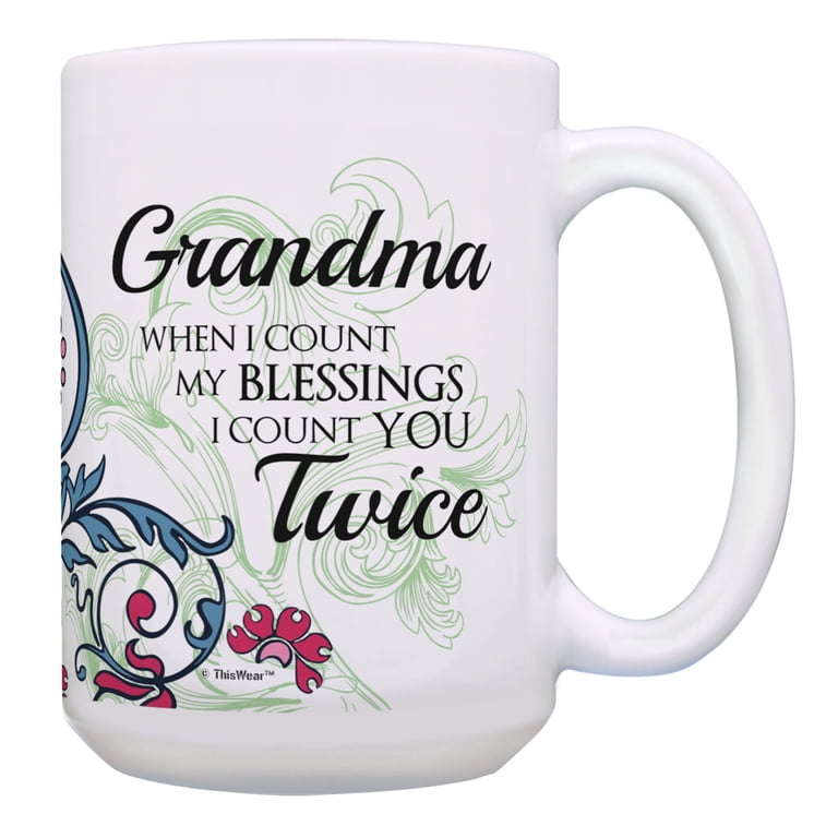 ThisWear Grandma Birthday Gifts I Count You Twice Grandma  display picture 1