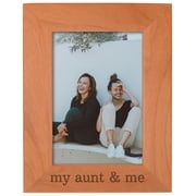 Personalised 'Best Auntie' Wooden Photo Frame - Engraved Driftwood Portrait Gift