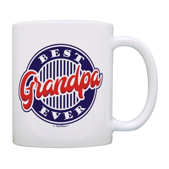 ThisWear Grandpa Fathers Day Mug Best Grandpa Ever Grandpa Mug from Grandkids Coffee Mug