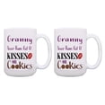 thumbnail image 1 of ThisWear Granny Kitchen Gifts Granny Never Runs Out of Cookies 2 Pack 15oz Coffee Mugs, 1 of 4