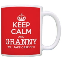 ThisWear Granny Mothers Day Gift Keep Calm Granny Will Take Care of It Granny Coffee Mug Red