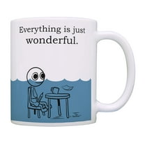 ThisWear Humorous Gifts Everything Is Just Wonderful Funny Coworker Gifts Coffee Mug