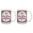 thumbnail image 1 of ThisWear Humorous Gifts It's Tea Time Expletive Mug Cursing Funny Coffee Mug Set Humor Mugs Sarcasm Coffee Mug Set 2 Pack 15oz Coffee Mugs, 1 of 4