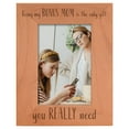thumbnail image 1 of ThisWear Adoptive Mom Gifts For Women Being My Bon-s Mom Is The Only Gift You Really Need Wood Engraved Portrait 4x6 Photo Frame, 1 of 7