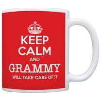 ThisWear Keep Calm Grammy Will Take Care of It Grammy Coffee Mug Red