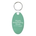 thumbnail image 1 of ThisWear Lactation Specialist Gifts for Mom World Breastfeeding Week Aluminum Oval Keychain, 1 of 3