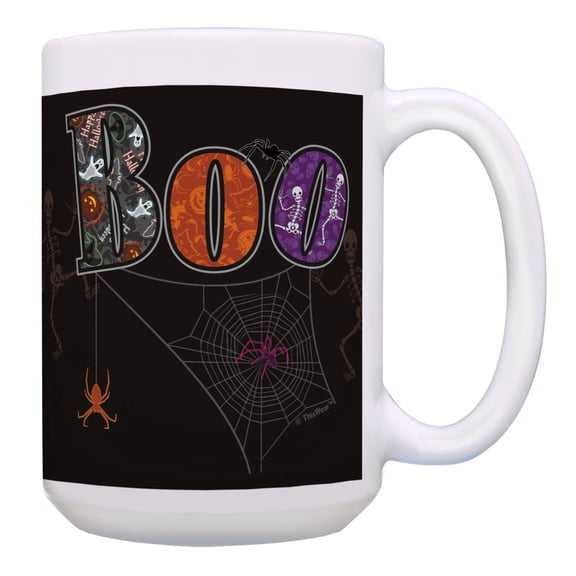 ThisWear Large Halloween Cup Boo Gift Halloween Theme Gifts Halloween Coffee Mug Coffee Mug Cup Multi