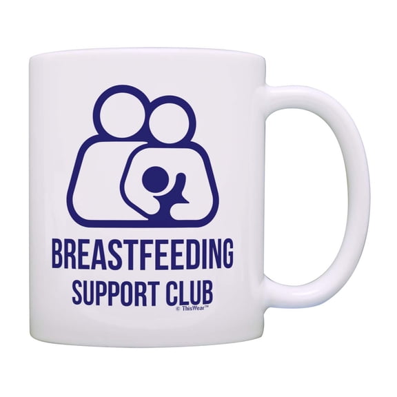 ThisWear Maternity Breastfeeding Support Club Ceramic 11oz Coffee Mug
