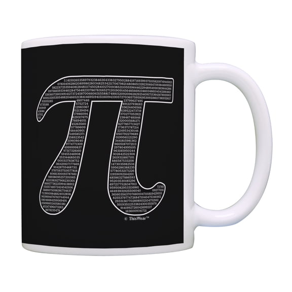 ThisWear Math Gifts Pi Inside Pi Coffee Mug Math Nerd Gifts Math Lover Mug Coffee Mug