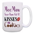 thumbnail image 1 of ThisWear Meemaw Gifts from Grandchildren MeeMaw Never Runs Out of Cookies 15oz Coffee Mug, 1 of 4