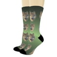 thumbnail image 1 of ThisWear Mens Animal Socks Lone Wolf Socks Cool Wolf Apparel Wolf Novelty Gifts 1-Pair Novelty Crew Socks, 1 of 5