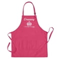 thumbnail image 1 of ThisWear Mother's Day Gift Grammy a Title Higher Than Queen Two Pocket Apron Heliconia WAPN-0216, 1 of 4
