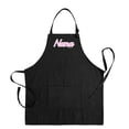 thumbnail image 1 of ThisWear Mother's Day Gift Nana Script Apron for Cooking Baking Crafting Gardening Two Pocket Apron Black, 1 of 7