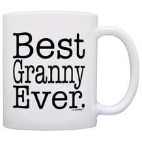 ThisWear Mother's Day Gift for Grandma Best Granny Ever Mom 11 ounce Coffee Mug