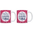 thumbnail image 1 of ThisWear Mother's Day Gifts for Grandma I'm Killin It at This Whole Grandma Thing Gift Ideas for Grandma Gifts from Granddaughter 11 ounce 2 Pack Coffee Mugs Pink, 1 of 4